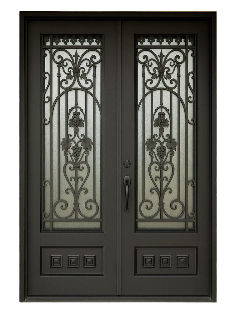 Nova Royal Series Wrought Iron Custom Exterior Door Style 240
