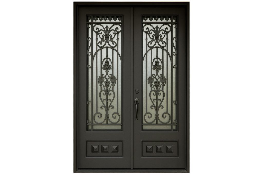 Nova Royal Series Wrought Iron Custom Exterior Door Style 240