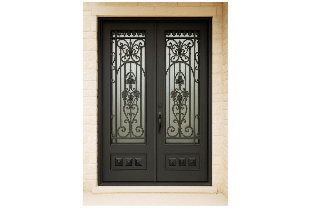 Nova Royal Series Wrought Iron Custom Exterior Door Style 240
