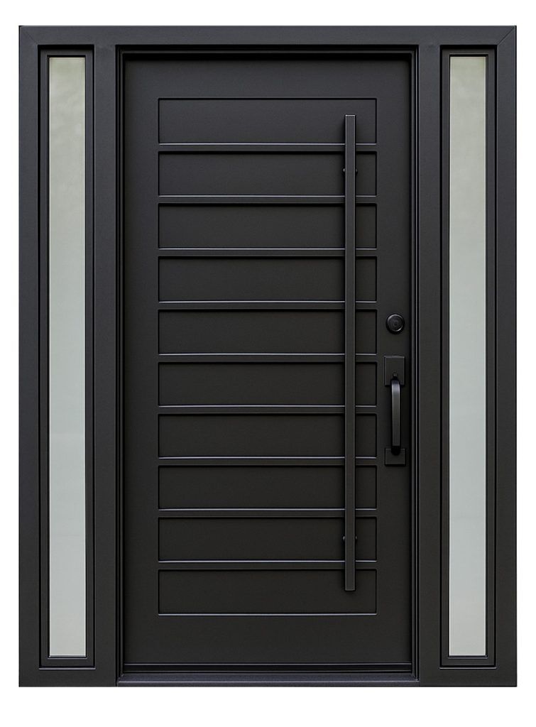 Nova Royal Series Wrought Iron Custom Exterior Door Style 242