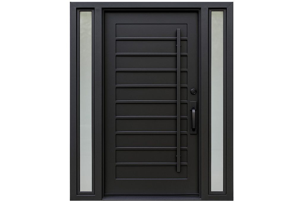 Nova Royal Series Wrought Iron Custom Exterior Door Style 242