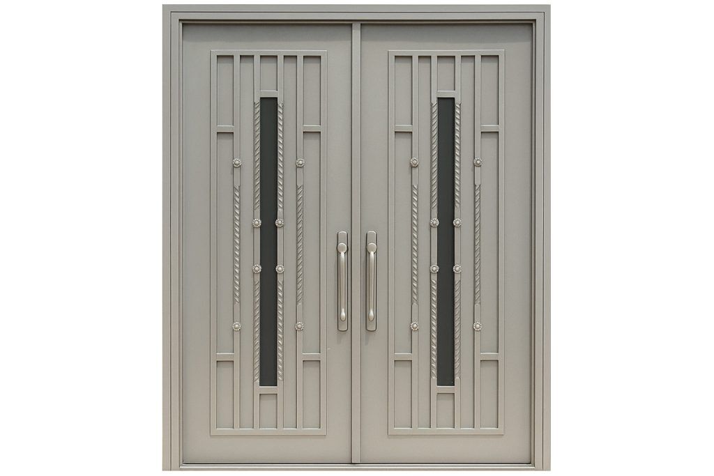 Nova Royal Series Wrought Iron Custom Exterior Door Style 244