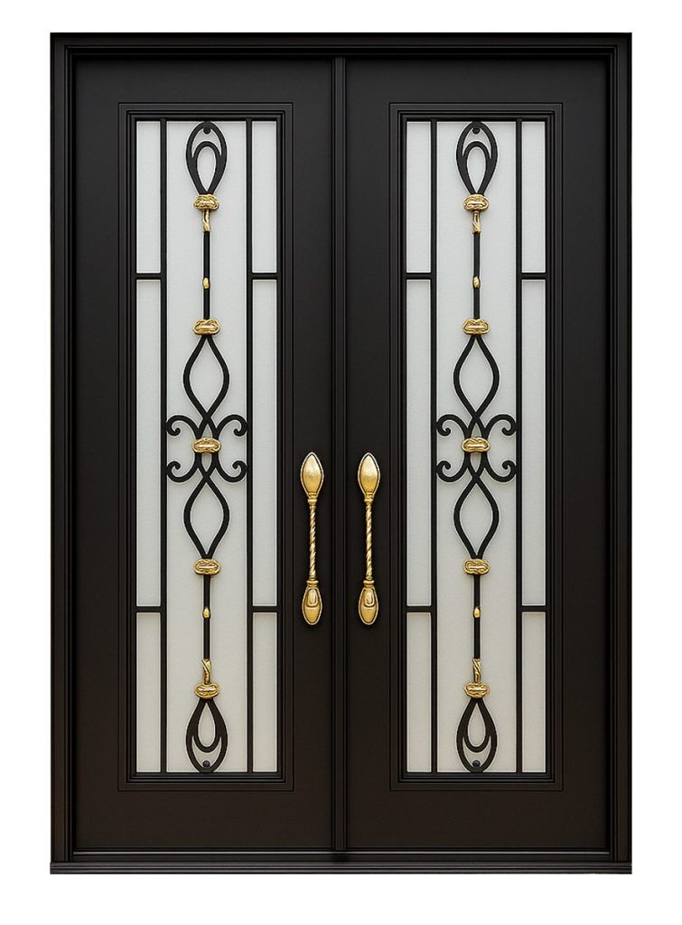 Nova Royal Series Wrought Iron Custom Exterior Door Style 245