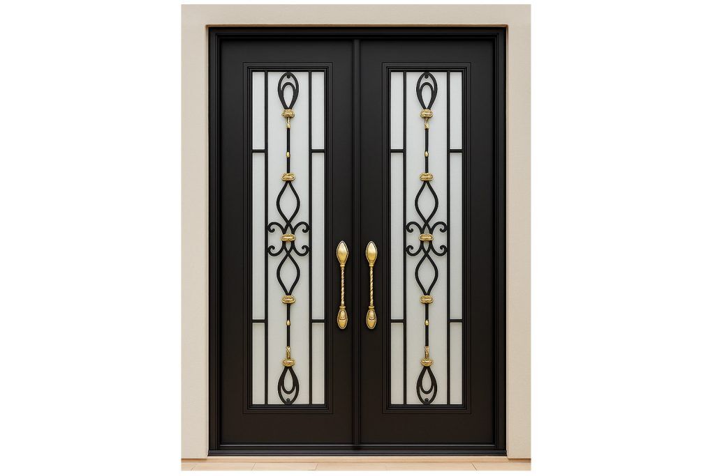 Nova Royal Series Wrought Iron Custom Exterior Door Style 245