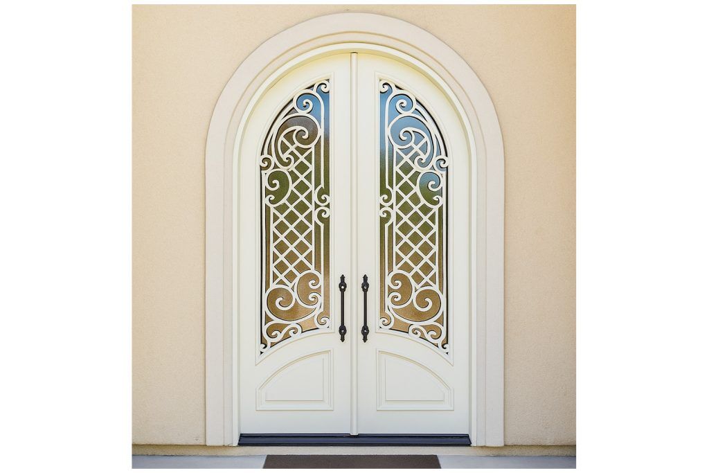 Nova Royal Series Wrought Iron Custom Exterior Door Style 246