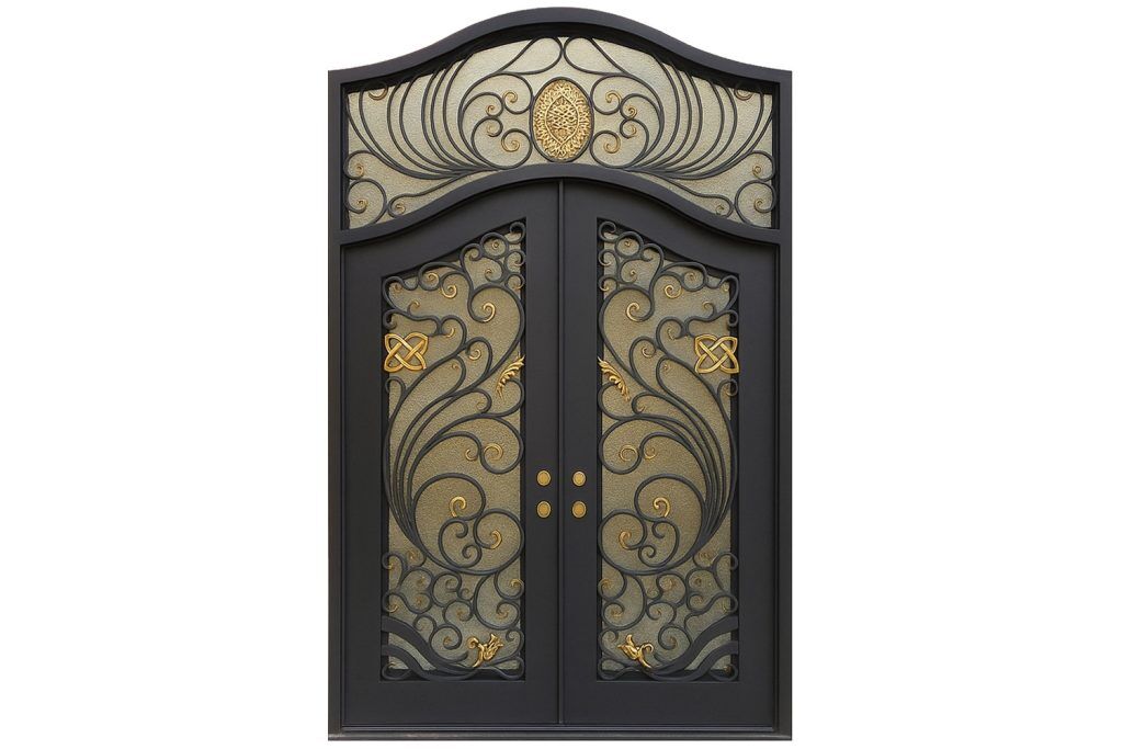 Nova Royal Series Wrought Iron Custom Exterior Door Style 247