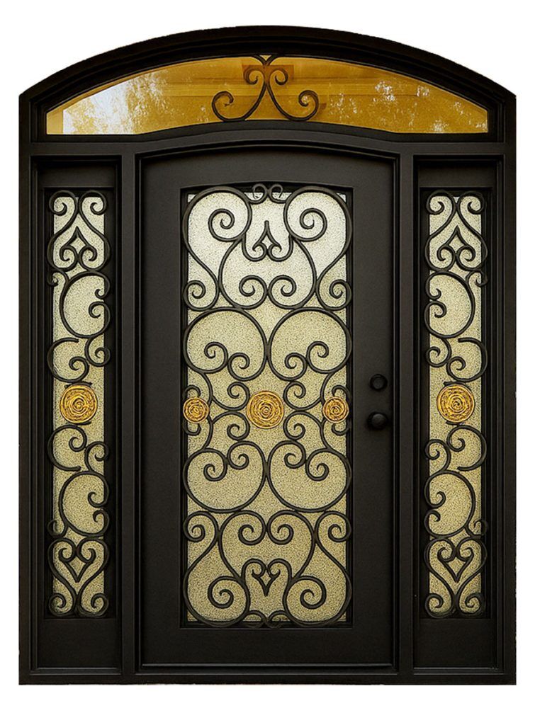 Nova Royal Series Wrought Iron Custom Exterior Door Style 248