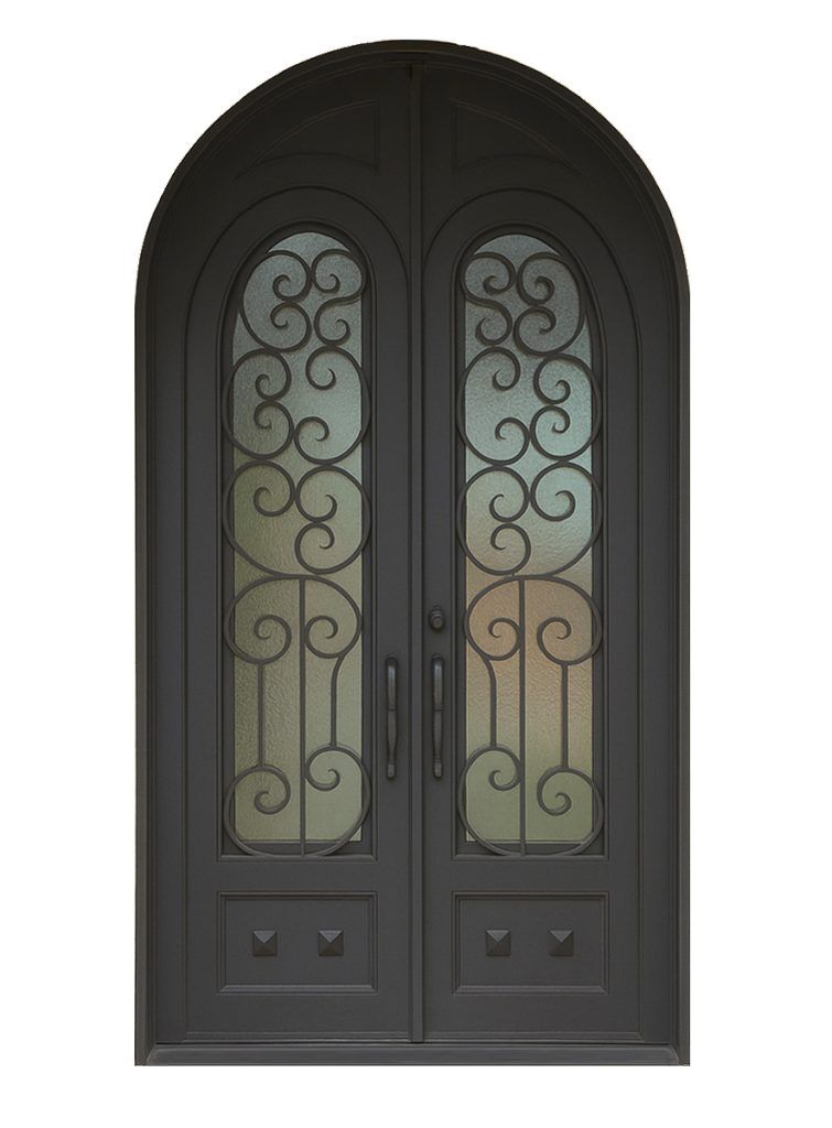 Nova Royal Series Wrought Iron Custom Exterior Door Style 251