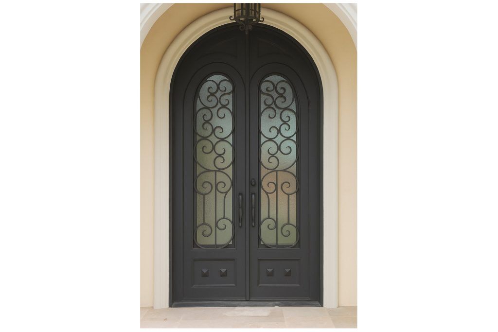 Nova Royal Series Wrought Iron Custom Exterior Door Style 251