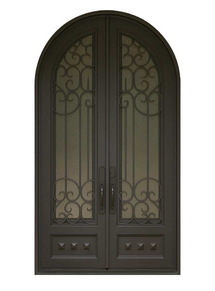 Nova Royal Series Wrought Iron Custom Exterior Door Style 252