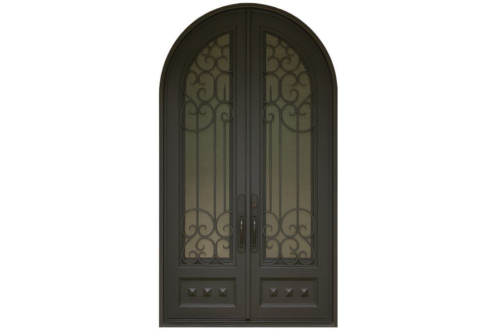 Nova Royal Series Wrought Iron Custom Exterior Door Style 252