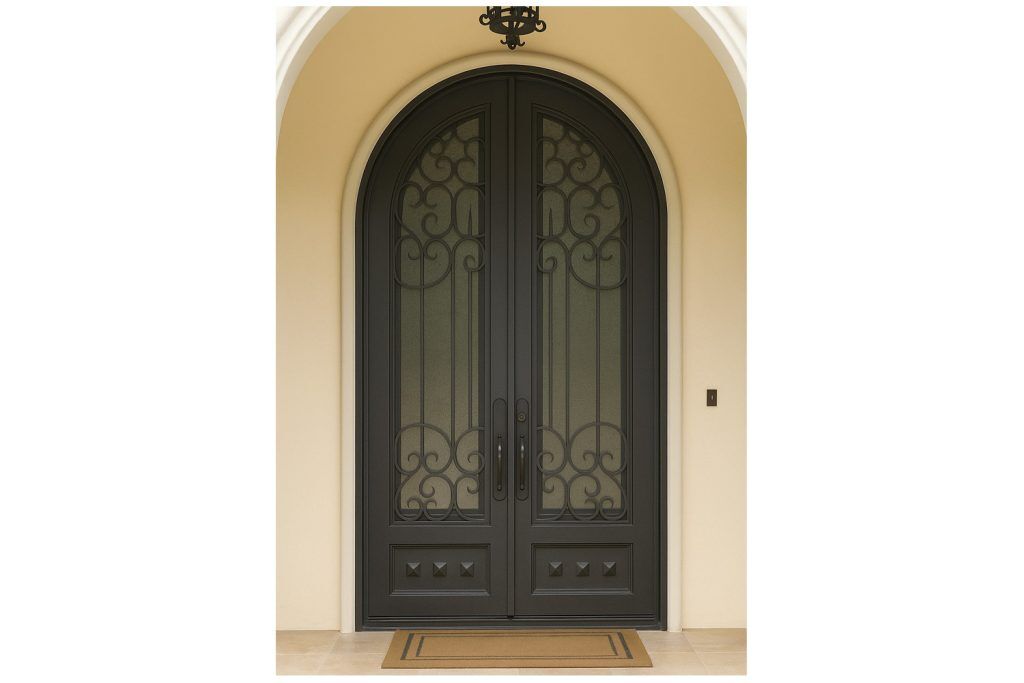 Nova Royal Series Wrought Iron Custom Exterior Door Style 252