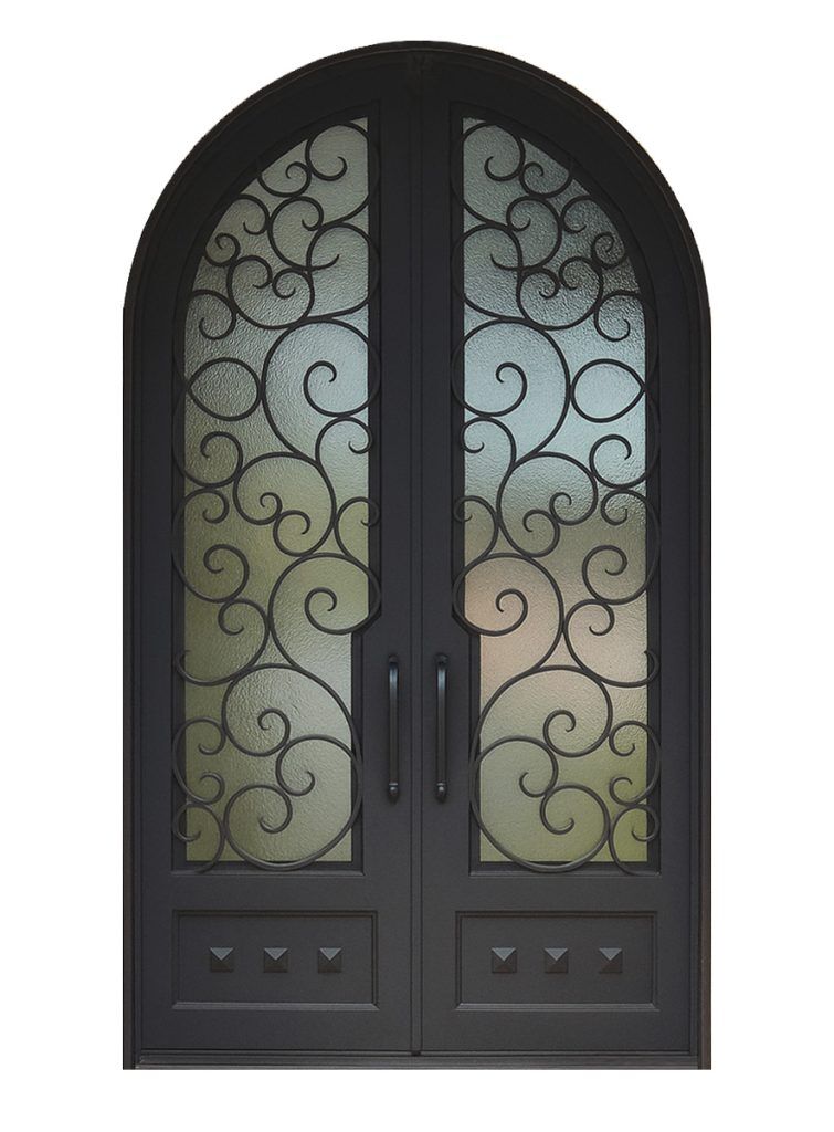 Nova Royal Series Wrought Iron Custom Exterior Door Style 253