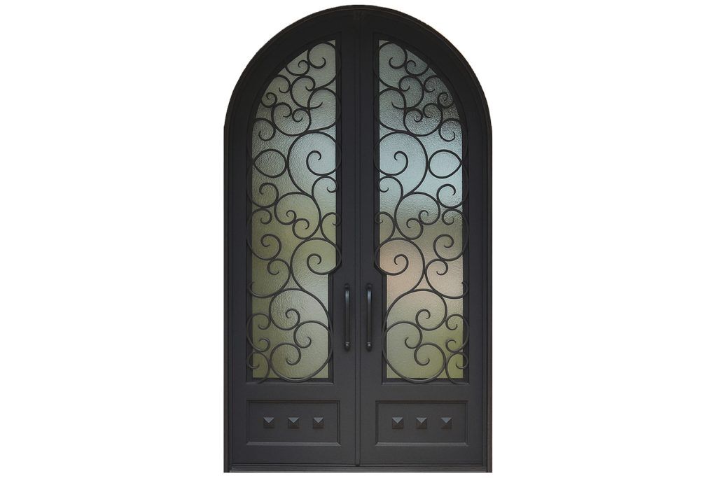 Nova Royal Series Wrought Iron Custom Exterior Door Style 253