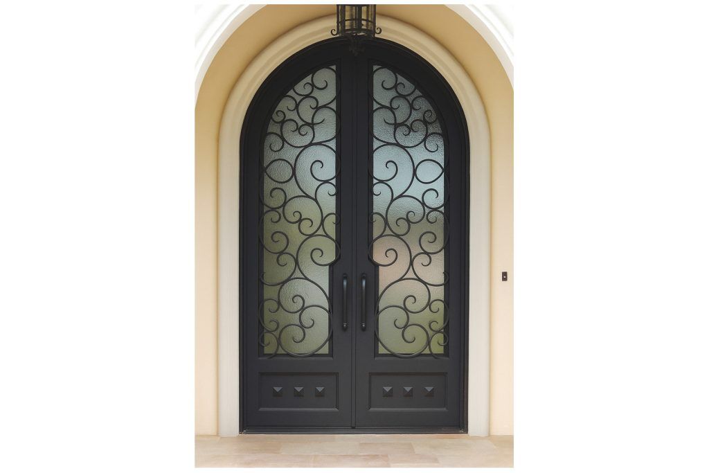 Nova Royal Series Wrought Iron Custom Exterior Door Style 253