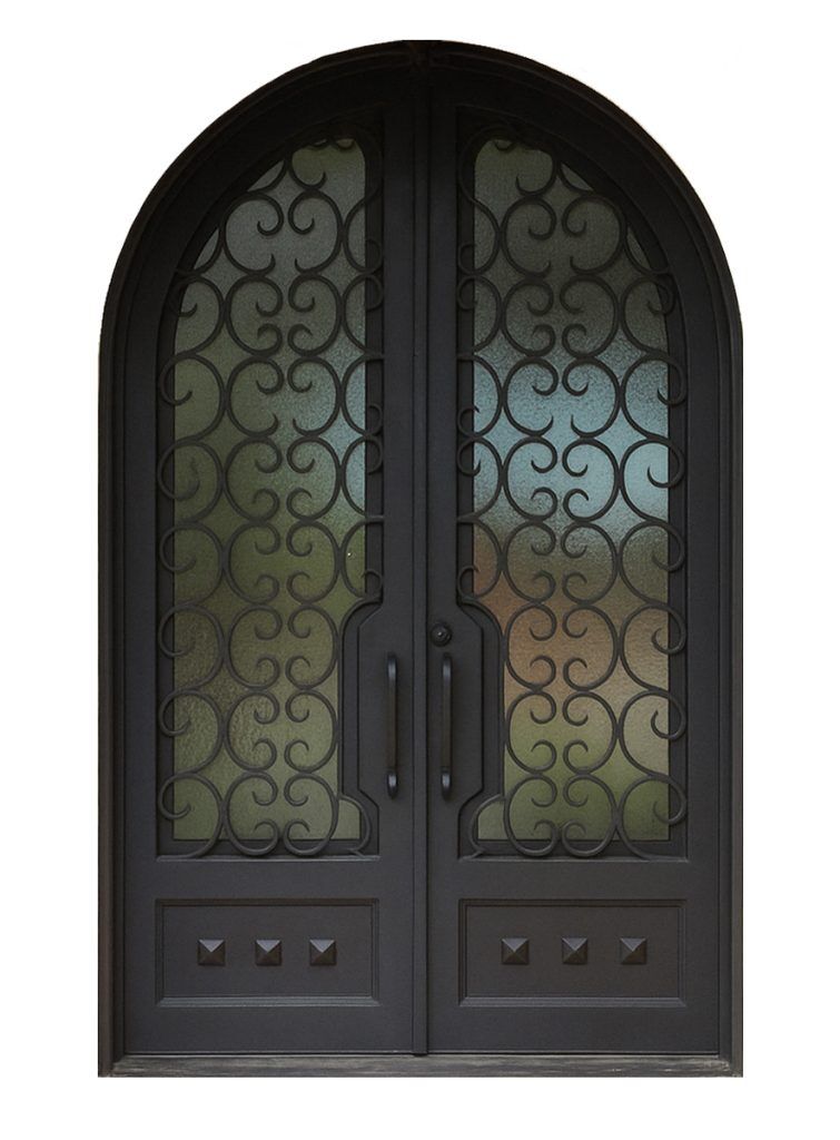 Nova Royal Series Wrought Iron Custom Exterior Door Style 254