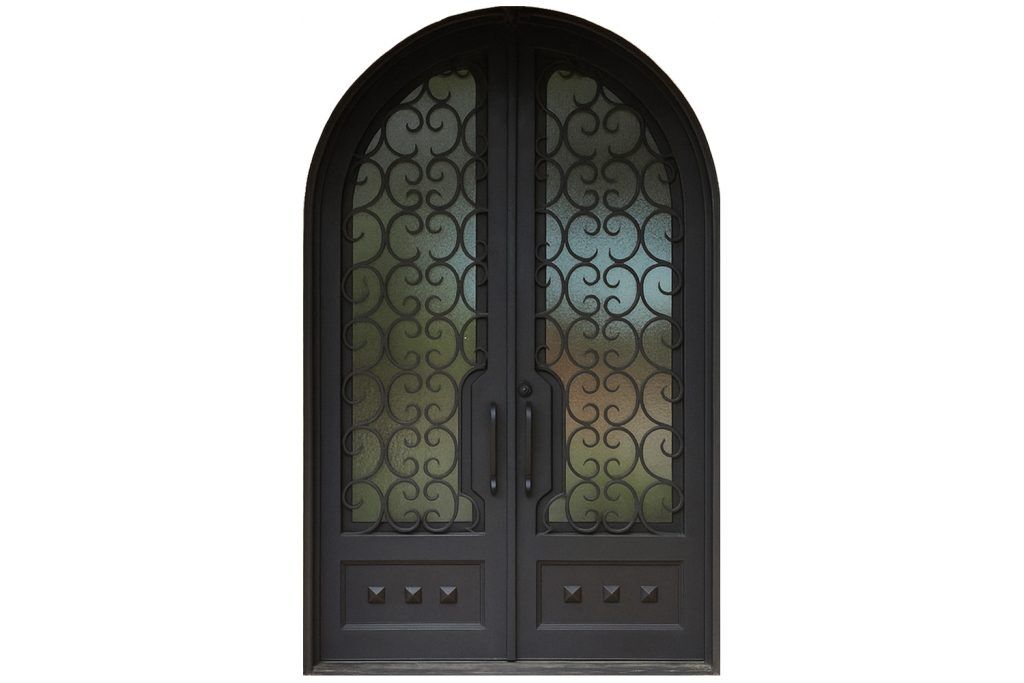Nova Royal Series Wrought Iron Custom Exterior Door Style 254