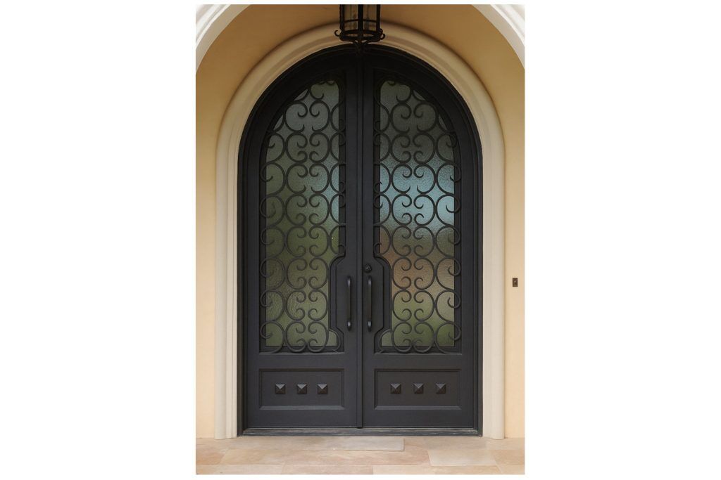 Nova Royal Series Wrought Iron Custom Exterior Door Style 254
