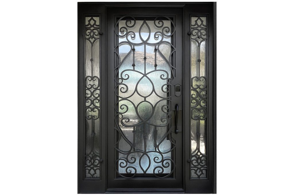 Nova Royal Series Wrought Iron Custom Exterior Door Style 255