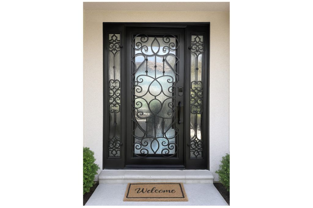 Nova Royal Series Wrought Iron Custom Exterior Door Style 255