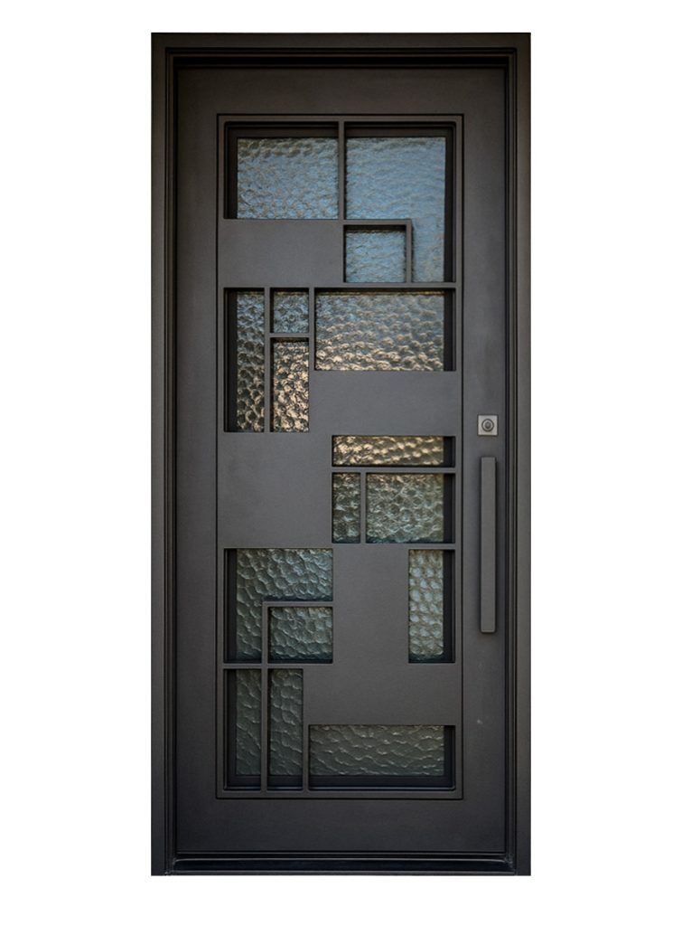 Nova Royal Series Wrought Iron Custom Exterior Door Style 256