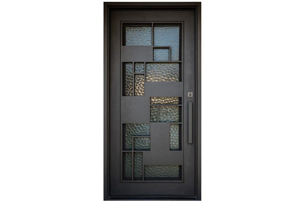 Nova Royal Series Wrought Iron Custom Exterior Door Style 256