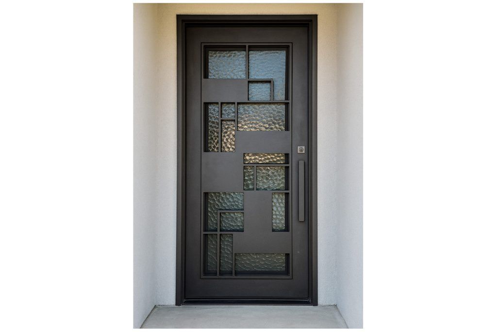 Nova Royal Series Wrought Iron Custom Exterior Door Style 256