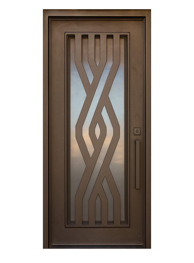 Nova Royal Series Wrought Iron Custom Exterior Door Style 257