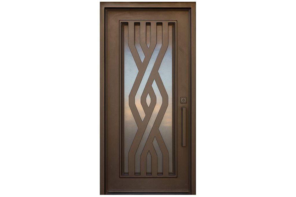 Nova Royal Series Wrought Iron Custom Exterior Door Style 257