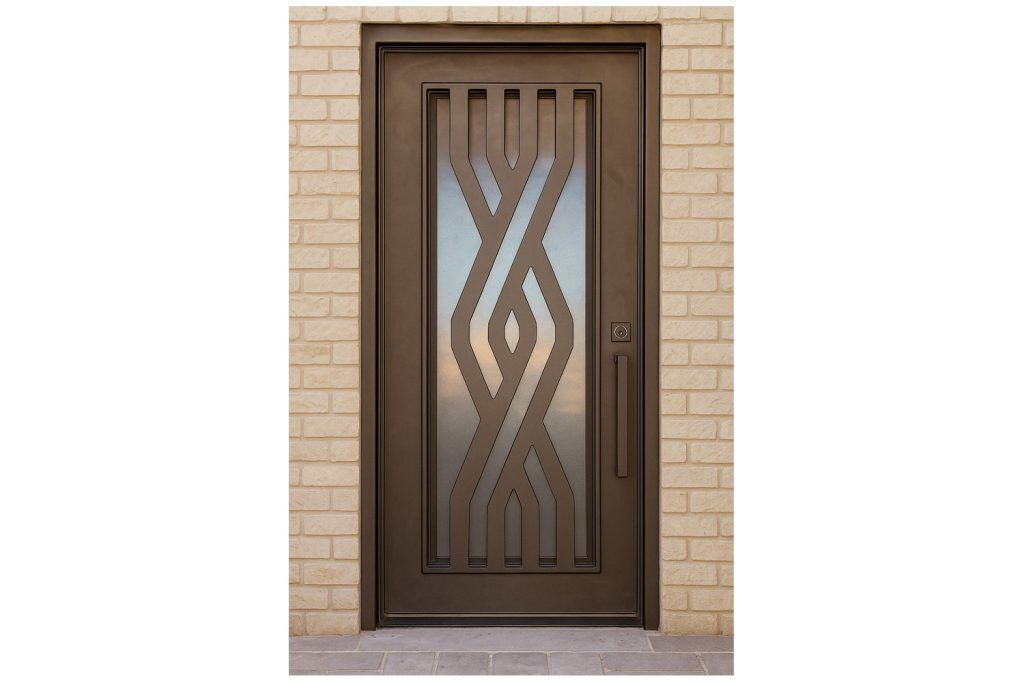 Nova Royal Series Wrought Iron Custom Exterior Door Style 257