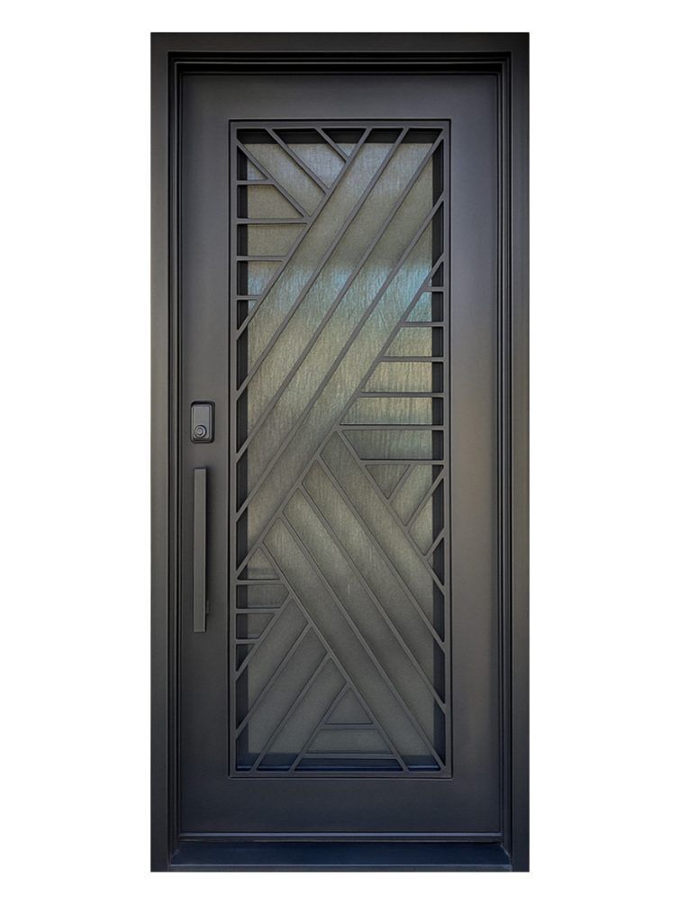 Nova Royal Series Wrought Iron Custom Exterior Door Style 258