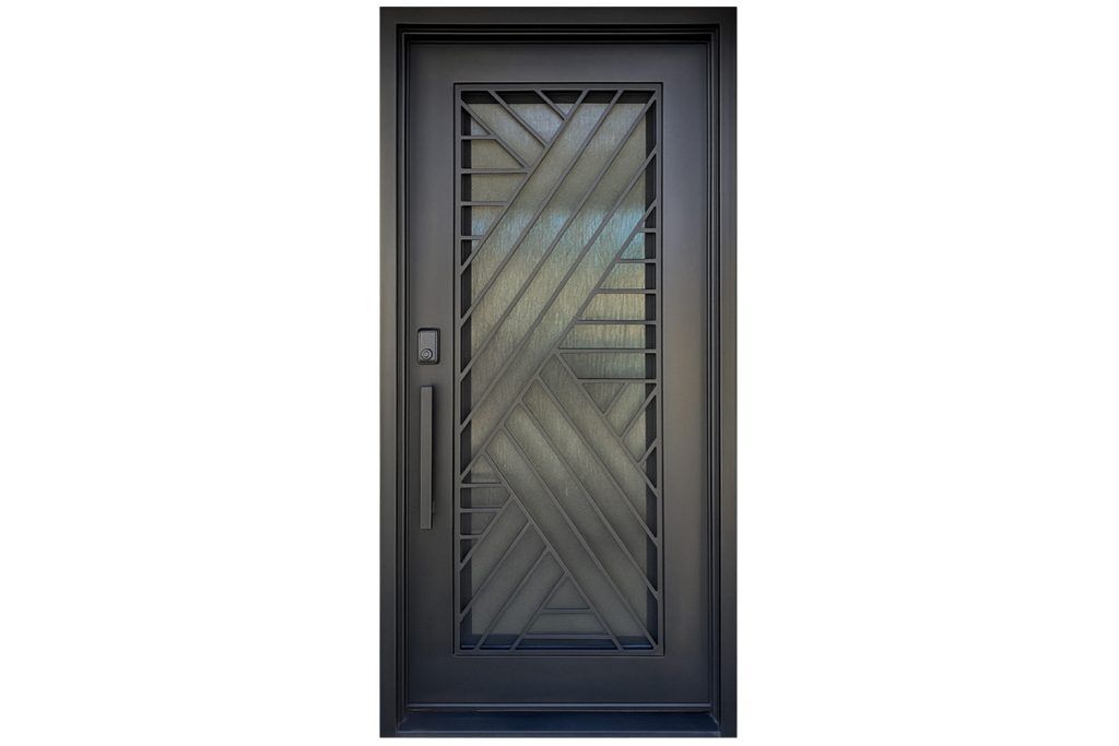 Nova Royal Series Wrought Iron Custom Exterior Door Style 258