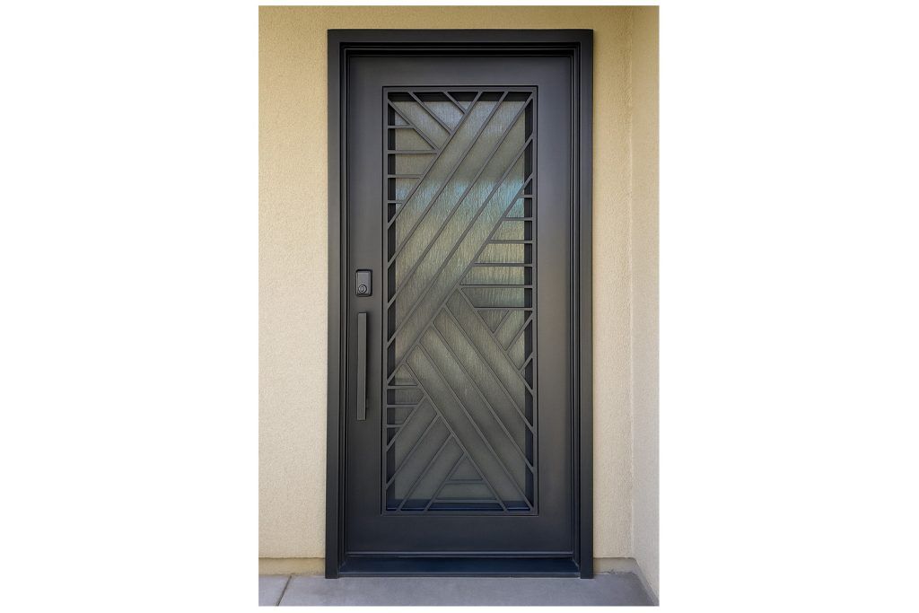 Nova Royal Series Wrought Iron Custom Exterior Door Style 258