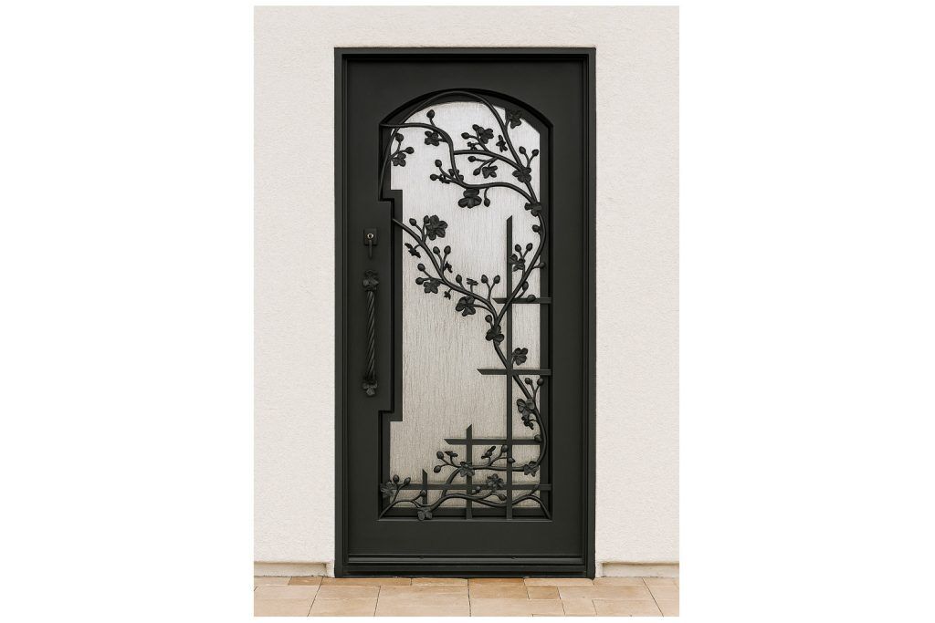 Nova Royal Series Wrought Iron Custom Exterior Door Style 261