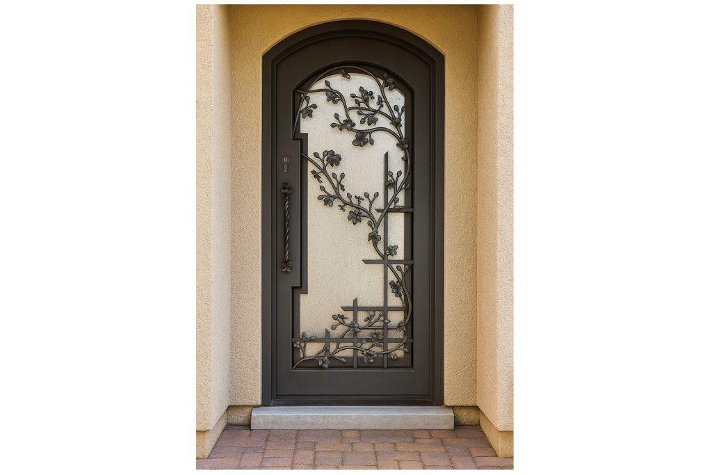 Nova Royal Series Wrought Iron Custom Exterior Door Style 261