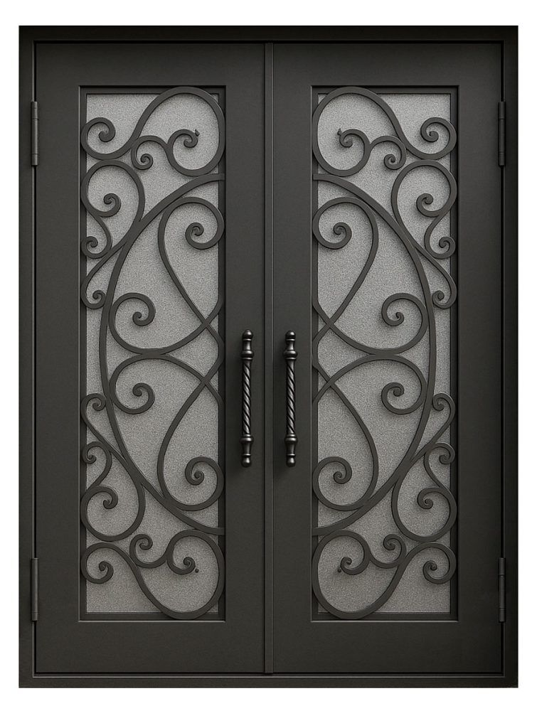 Nova Royal Series Wrought Iron Custom Exterior Door Style 262