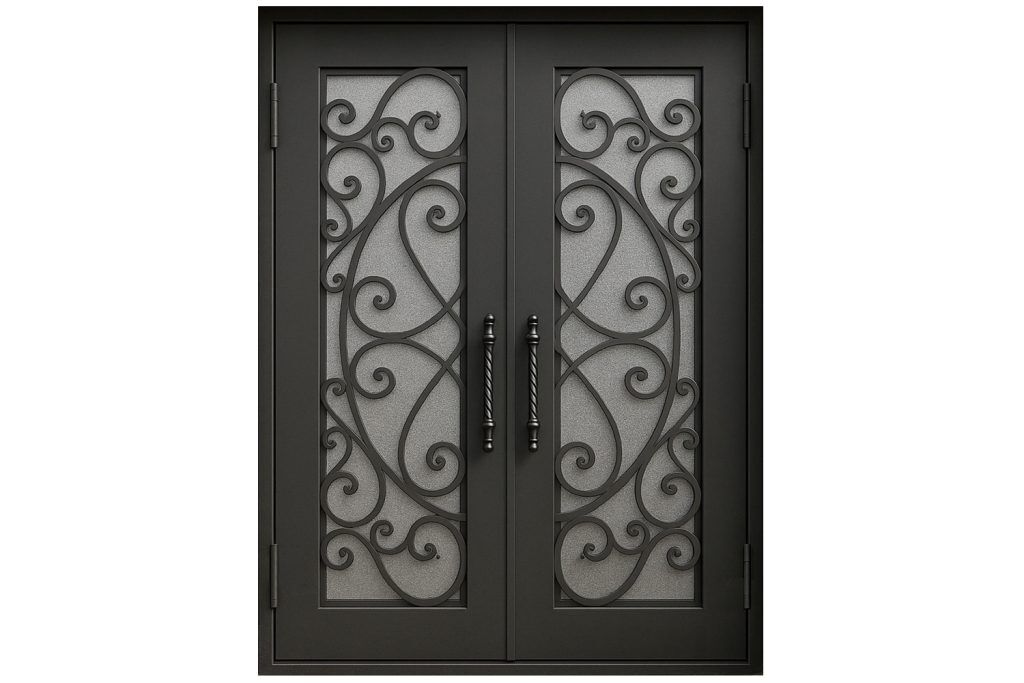 Nova Royal Series Wrought Iron Custom Exterior Door Style 262
