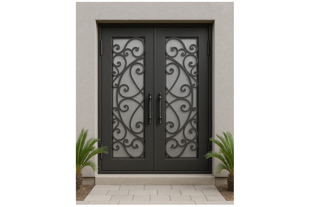 Nova Royal Series Wrought Iron Custom Exterior Door Style 262