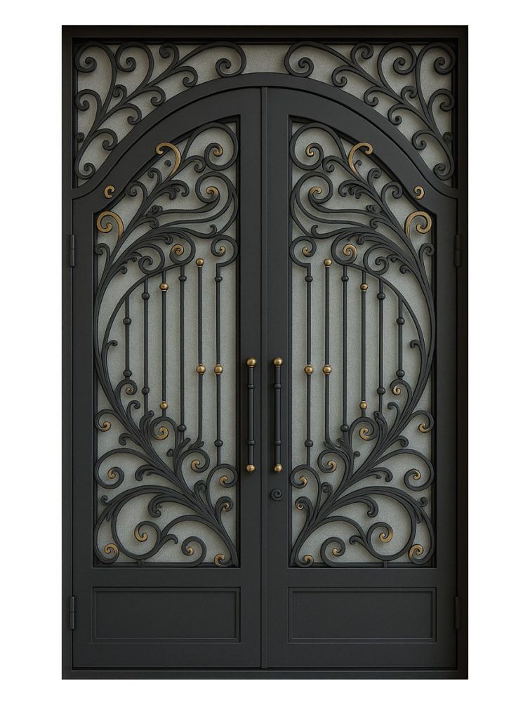Nova Royal Series Wrought Iron Custom Exterior Door Style 263