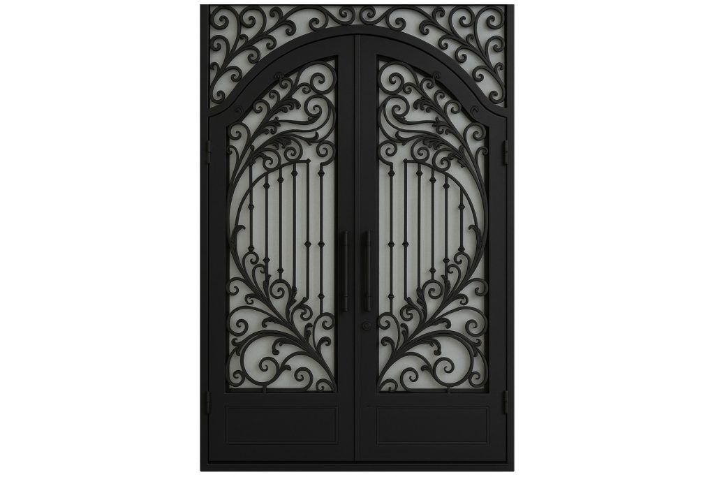 Nova Royal Series Wrought Iron Custom Exterior Door Style 263