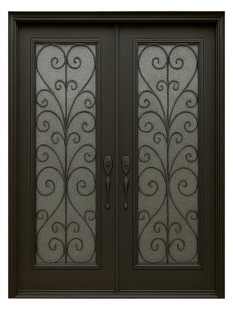 Nova Royal Series Wrought Iron Custom Exterior Door Style 266
