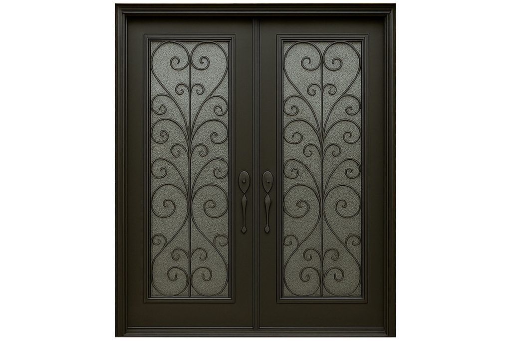Nova Royal Series Wrought Iron Custom Exterior Door Style 266