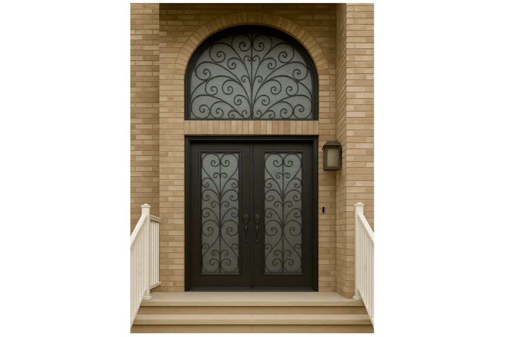 Nova Royal Series Wrought Iron Custom Exterior Door Style 266