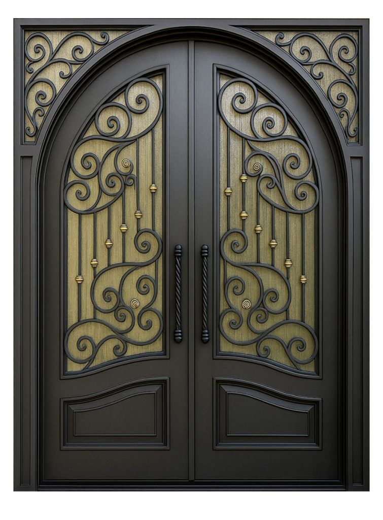Nova Royal Series Wrought Iron Custom Exterior Door Style 267