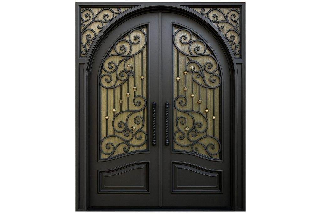 Nova Royal Series Wrought Iron Custom Exterior Door Style 267