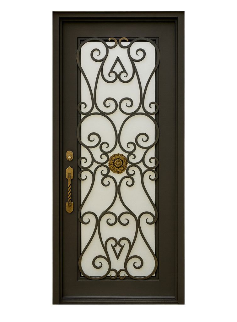 Nova Royal Series Wrought Iron Custom Exterior Door Style 268