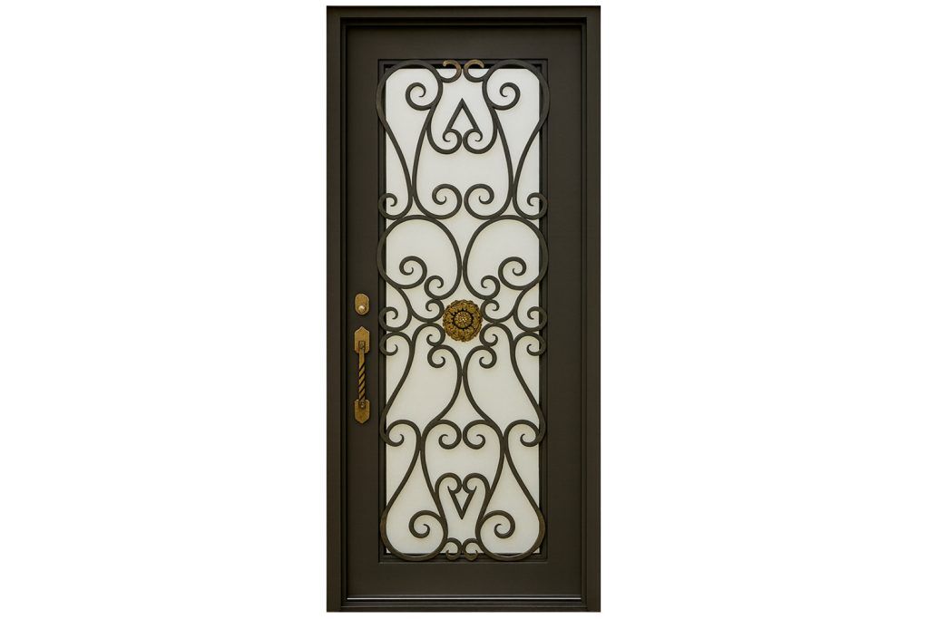 Nova Royal Series Wrought Iron Custom Exterior Door Style 268