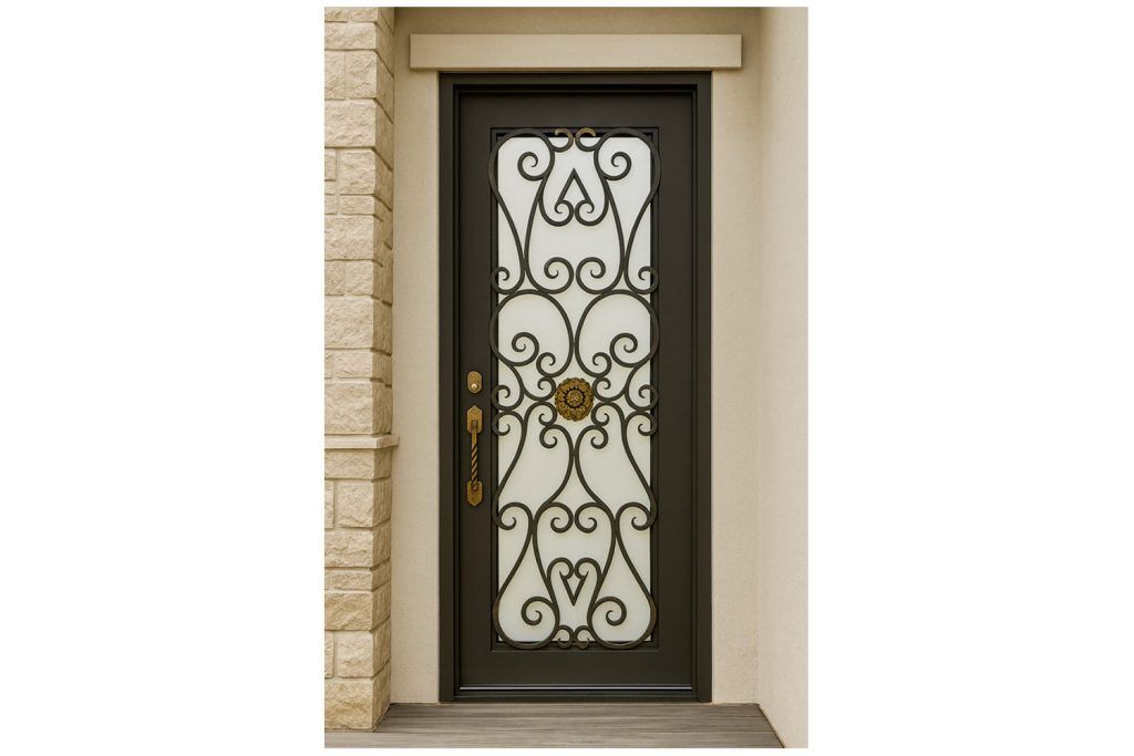 Nova Royal Series Wrought Iron Custom Exterior Door Style 268