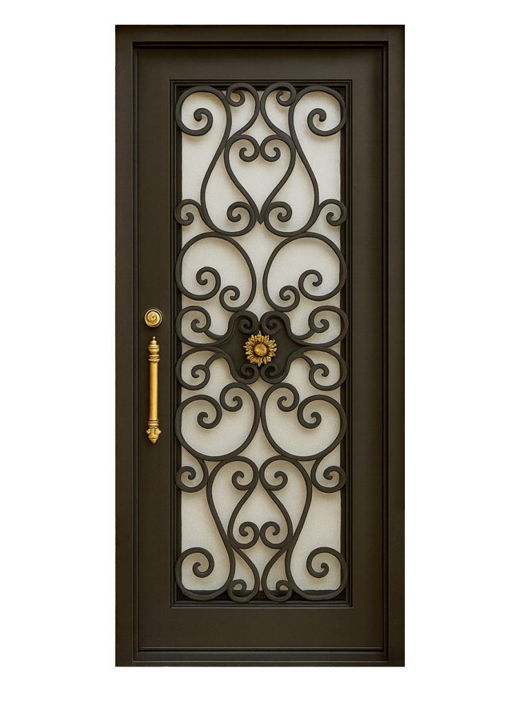 Nova Royal Series Wrought Iron Custom Exterior Door Style 270