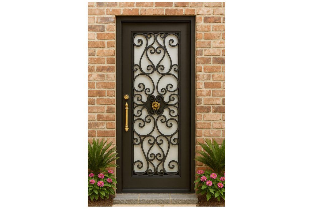 Nova Royal Series Wrought Iron Custom Exterior Door Style 270